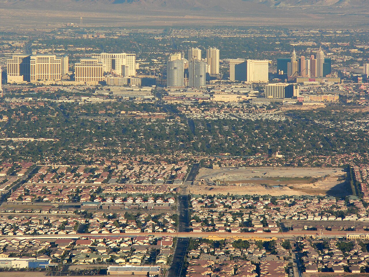 A view of Las Vegas